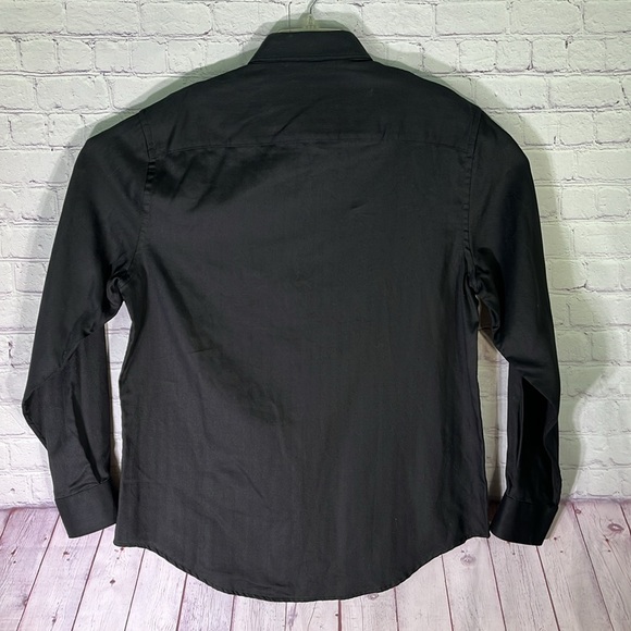 PERRY ELLIS Men's Black Dress Shirt NEW WITH TAGS. Size: Large - Picture 7 of 10